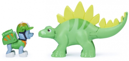 PATRULA CATELUSILOR SET FIGURINA CATELUS ROCKY SI DINOZAURUL STEGOSAURUS SPIN MASTER