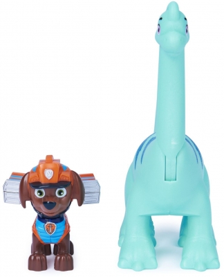 PATRULA CATELUSILOR SET FIGURINA CATELUS ZUMA SI DINOZAURUL BRONTOSAURUS SPIN MASTER