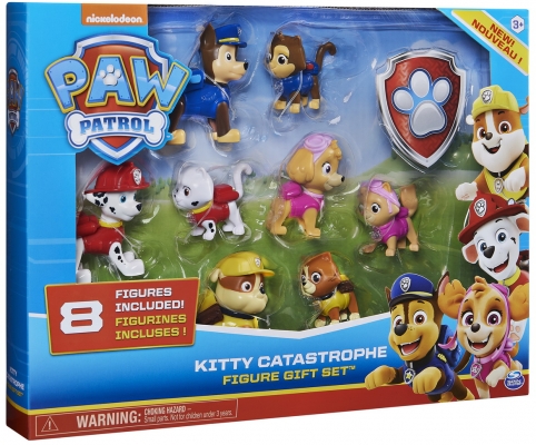 PATRULA CATELUSILOR SET 8 FIGURINE SERIA PISICUTELE NAZDRAVANE SPIN MASTER