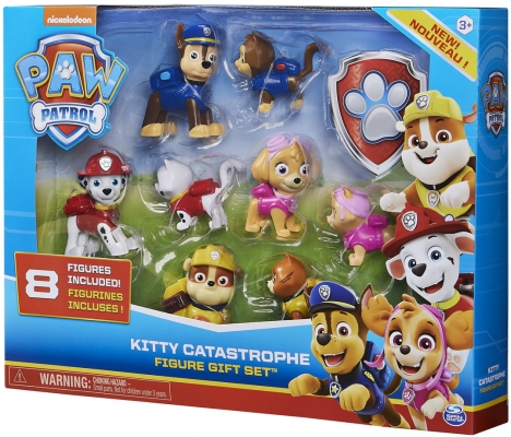 PATRULA CATELUSILOR SET 8 FIGURINE SERIA PISICUTELE NAZDRAVANE SPIN MASTER