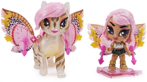 Set de joaca cu figurine Pixies Riders cu leopard inaripat Hatchimals Spin Master