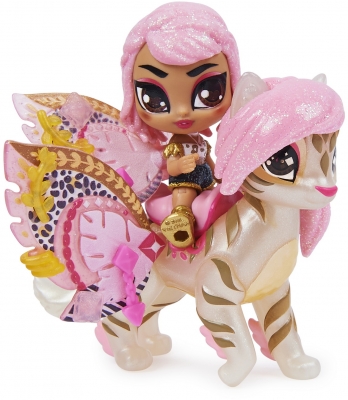 Set de joaca cu figurine Pixies Riders cu leopard inaripat Hatchimals Spin Master