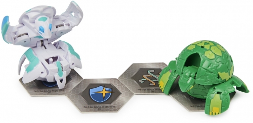 Set de joaca figurine Bakugan S3 Bakutin auriu Turtonium si Vicerox Spin Master