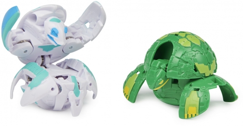 Set de joaca figurine Bakugan S3 Bakutin auriu Turtonium si Vicerox Spin Master