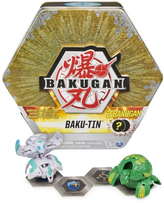 Set de joaca figurine Bakugan S3 Bakutin auriu Turtonium si Vicerox Spin Master