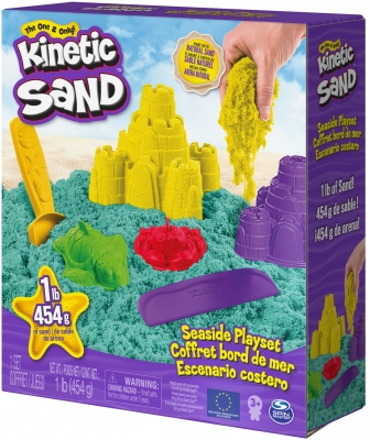 Set de joaca nisip kinetic marin cu nisip si forme Spin Master