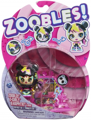 ZOOBLES Z-GIRLZ FIGURINA DE TRANSFORMARE FETITA URSULET PANDA SPIN MASTER