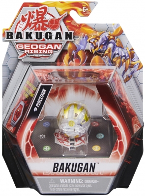 Figurina bila Bakugan S3 Geogan Pincitaur alb Spin Master