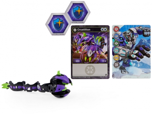 Figurina bila Bakugan S3 Geogan Crustillion Spin Master