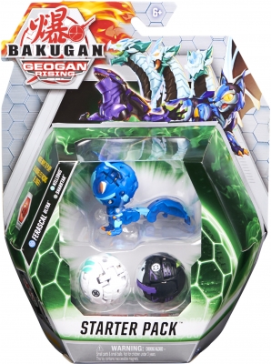 Figurina Bakugan S3 Starter Pack Ferascal Ultra, Nillious Sharktar 3 buc/set Spin Master