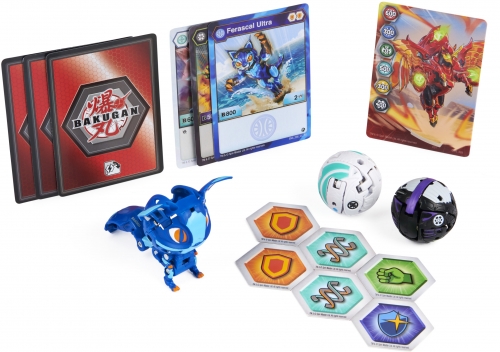 Figurina Bakugan S3 Starter Pack Ferascal Ultra, Nillious Sharktar 3 buc/set Spin Master