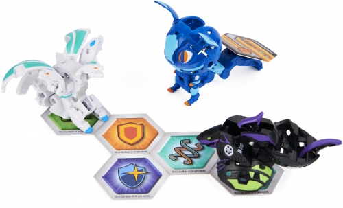 Figurina Bakugan S3 Starter Pack Ferascal Ultra, Nillious Sharktar 3 buc/set Spin Master