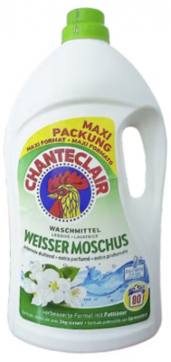 Detergent de rufe ChanteClair Muschio Bianco, 3.6 l, 80 spalari