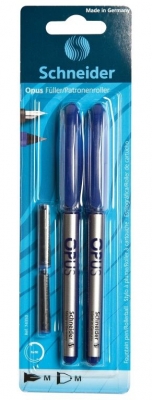 Stilou + roller Opus + 2 rezerve blister Schneider 