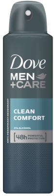 Deodorant antiperspirant spray 150 ml Clean Comfort pentru barbati Dove