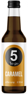 Sirop cafea, Caramel 50ml, 5 to go 