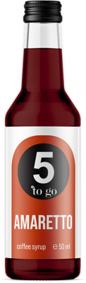 Sirop cafea, Amaretto 50ml, 5 to go 
