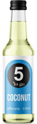 Sirop cafea, Cocos 50ml, 5 to go 