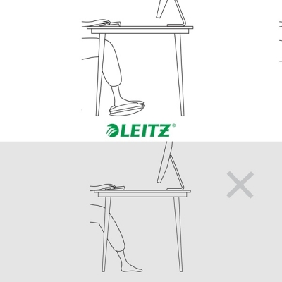 Suport ergonomic pentru picioare, ajustabil, Ergo Leitz