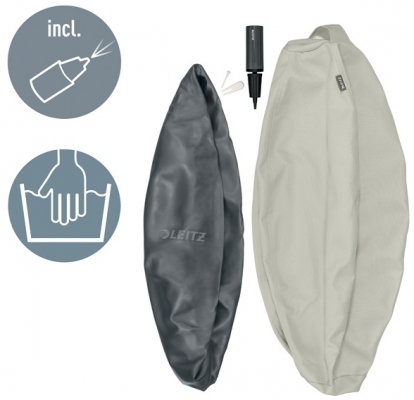 Minge pentru sezut sau fitness, ergonomica, cu functie de oprire, diametrul 65cm, culoare bej, Ergo Leitz