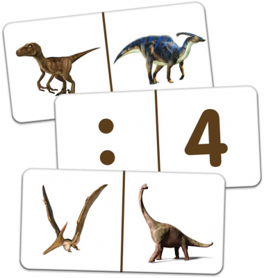 Puzzle domino dinozauri The learning journey