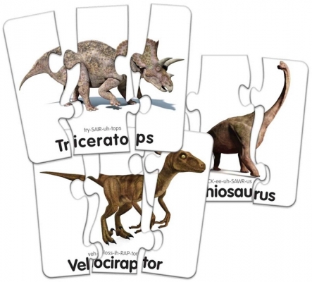 Puzzle potriveste corpul dinozaurilor The learning journey