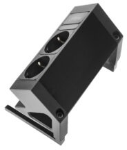 Priza modulara Fellowes, Filex Power Desk Up 2.0 cu 2 prize 230V, Conector eGST, Negru