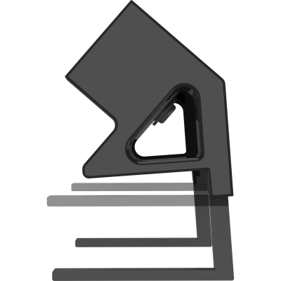 Priza modulara Fellowes, Filex Power Desk Up 2.0 cu priza 230V, USB-A, USB-C (15.5W), Conector eGST, Negru