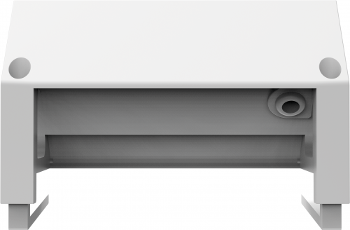 Priza modulara Fellowes, Filex Power Desk Up 2.0 cu priza 230V, USB-A, USB-C (15.5W), Conector eGST, Alb