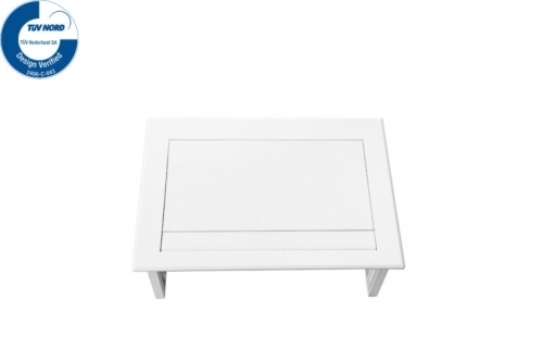 Priza modulara eGST, Filex Power Desk In, 2x 230V, keystone, alb, Fellowes