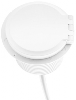 Priza Schuko modulara, Filex Power-Spot, incarcator incorporat, USB A+C, cablu ghidaj, alb, Fellowes