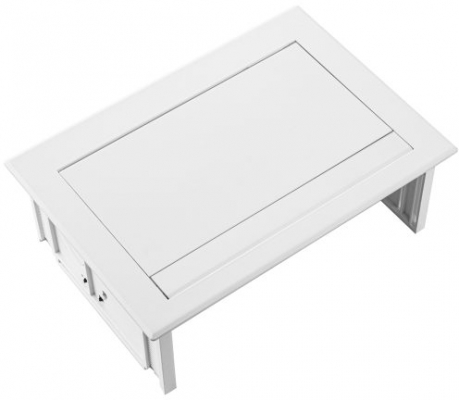 Priza modulara eGST, Filex Power Desk In, 3x 230V, alb, Fellowes