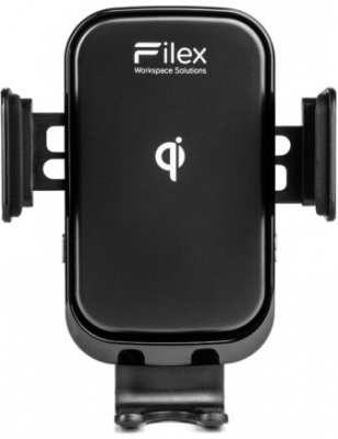 Suport telefon, incarcator universal Filex, Qi, negru, Fellowes