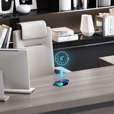 Incarcator universal telefon, Filex, ascuns, Qi, negru, Fellowes