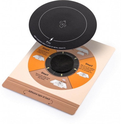 Incarcator universal telefon, Filex, ascuns, Qi, negru, Fellowes