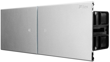 Priza modulara eGST, Filex Power Desk in Slide, 2x 230V, USB A+C, Cat6a, HDMI, aluminiu, Fellowes