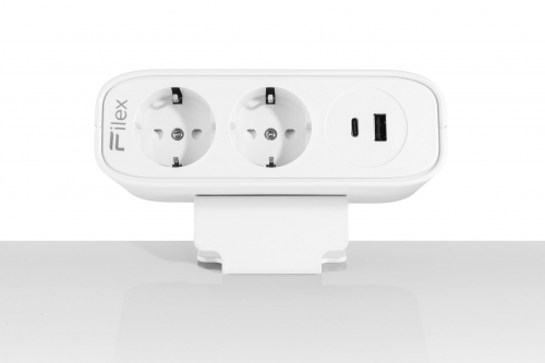 Priza modulara eGST, Filex Power Desk Up, eGST EP65, USB-A+C, 2x 230V, alb, Fellowes