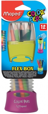 Creioane colorate 12 culori Color Peps cutie Flex diverse modele Maped