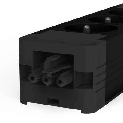 Bloc priza modulara eGST 2.0, Filex Power Strip, 3 iesiri, negru, Fellowes