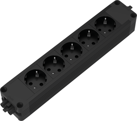 Bloc priza modulara eGST 2.0, Filex Power Strip, 5 iesiri, negru, Fellowes