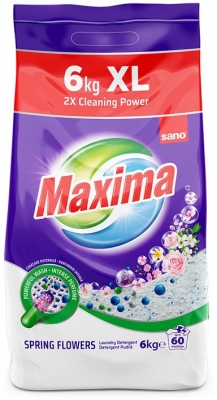 Detergent pudra Sano Maxima, Spring Flowers, 60 spalari, 6KG