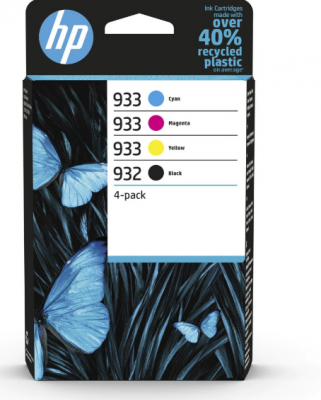 Set cartuse cerneala HP 932 Black / 933 CMY  Original 4-Pack 6ZC71AE