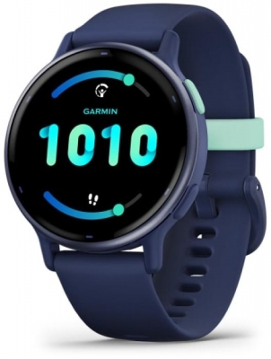 Ceas smartwatch Garmin vívoactive 5 Blue/Blue Metal