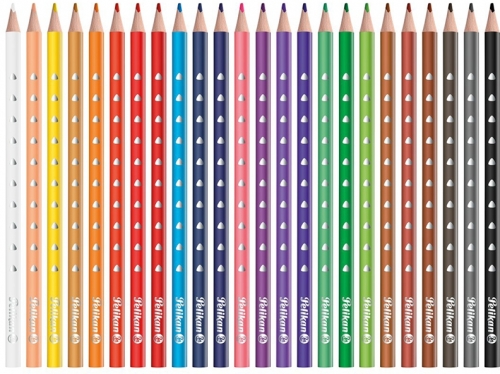 Creioane colorate Silverino, 3 mm, 24 culori/set Pelikan