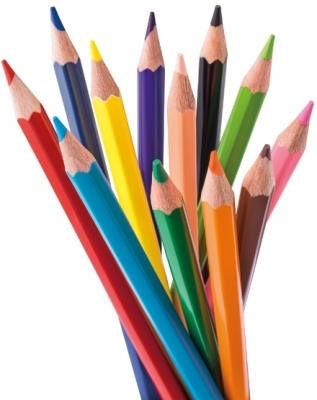 Creioane colorate, solubile in apa, 3 mm, 12 culori/set Pelikan