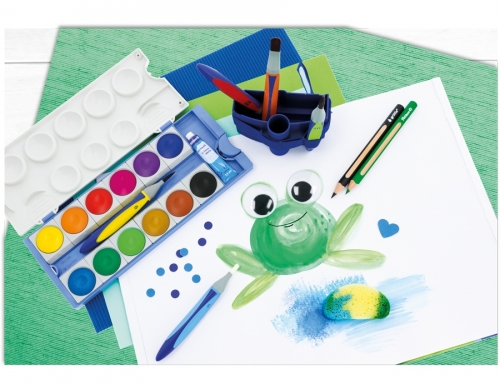 Creioane Colorate Griffix, set 8+1 culori, grip ergonomic, blister, carton, Pelikan