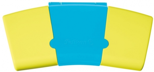 Acuarele 735 ProColor, 12 culori, turcoaz/galben neon, Pelikan