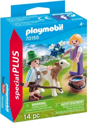 Figurina Copii Cu Vitel Playmobil