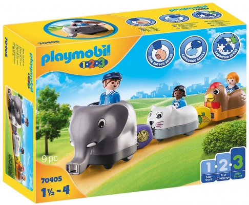 1.2.3 Tren Cu Animalute Playmobil