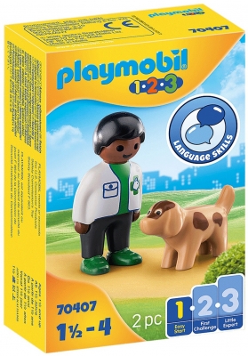 1.2.3 Veterinat Cu Catel Playmobil